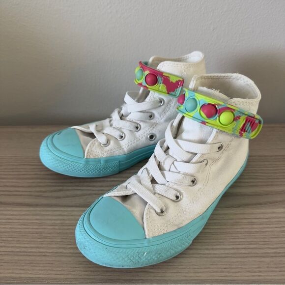 ⭕️ CONVERSE Sneakers Kids White US13 - Picture 2 of 8